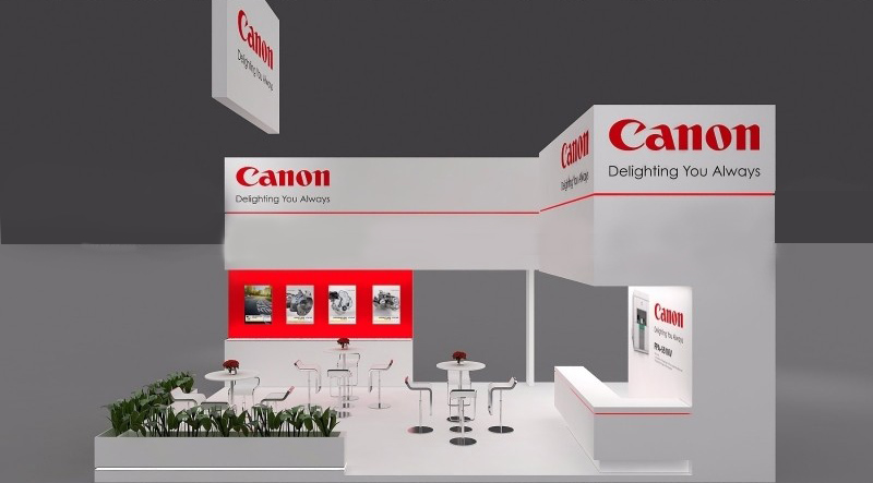 Canon-上海进博会展会搭建|进博会展位设计|进博会展览装修