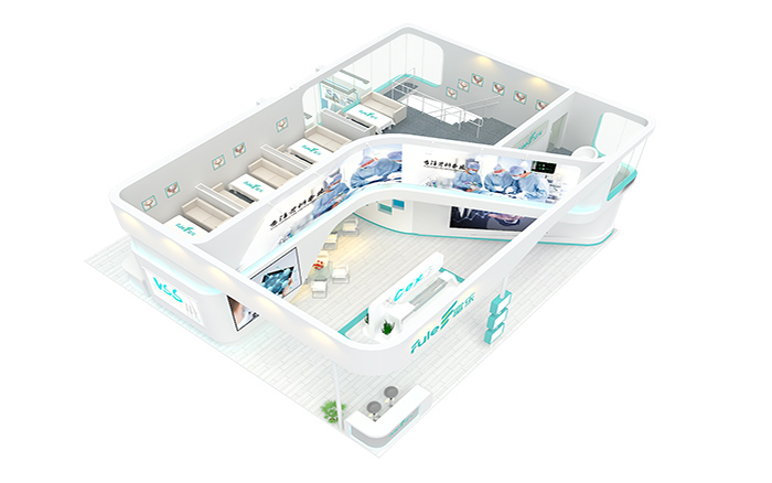 广州装修展会搭建-鑫康辰-医学展台布展设计