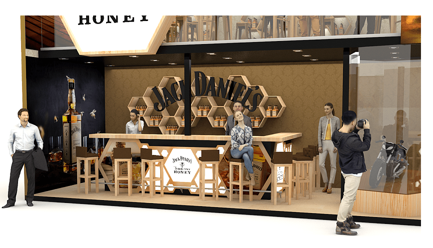 广州展台搭建-JACK DANIELS-食品展展台搭建